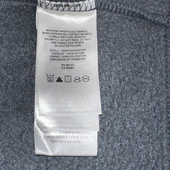 Columbia Sportswear Boys Full Zip Fleece Jacket Size XL Gray Blue Softshell Coat - Picture 12 of 12